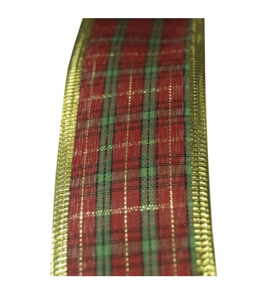 Cinta Navideña Alambrada 1.5x3Y