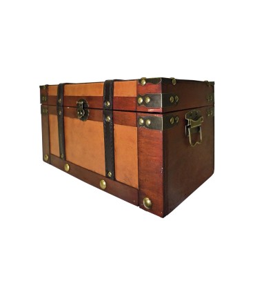 Baúl de madera 45x24x24 cm