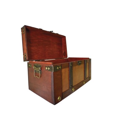 Baúl de madera 45x24x24 cm