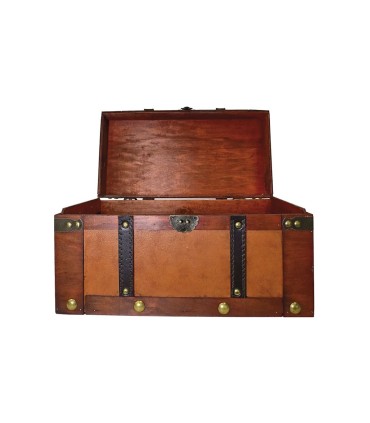 Baúl de madera 45x24x24 cm