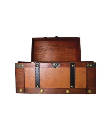 Baúl de madera 45x24x24 cm