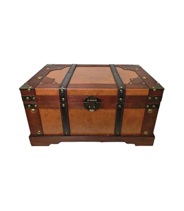 Baúl de madera 45x24x24 cm