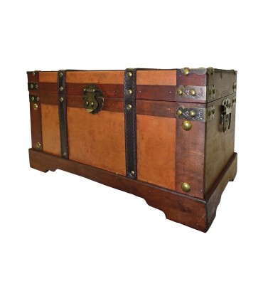 Baúl de madera 45x24x24 cm