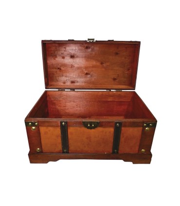 Baúl de madera 45x24x24 cm