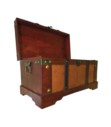 Baúl de madera 45x24x24 cm