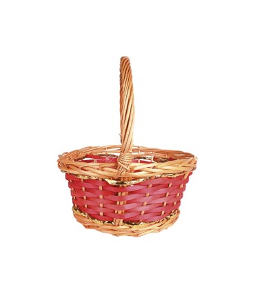 canasta redonda mimbre