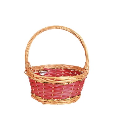 canasta redonda mimbre