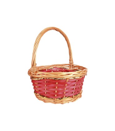 canasta redonda mimbre