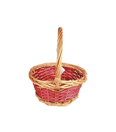 canasta redonda mimbre