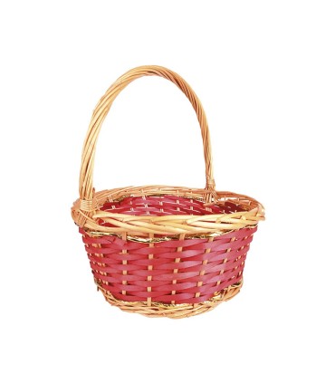 canasta redonda mimbre