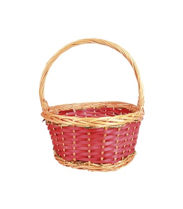 canasta redonda mimbre