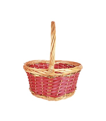 canasta redonda mimbre