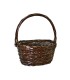 Canasta ovalada mimbre con astillas