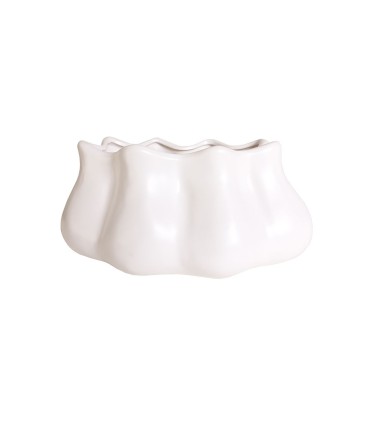 Maceta de cerámica tipo concha  HS188