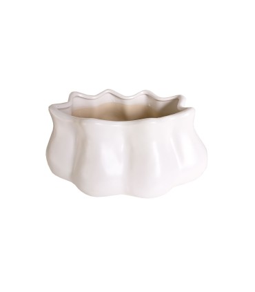 Maceta de cerámica tipo concha  HS188