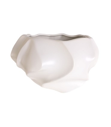 MACETA DE CERAMICA  BLONDEADA CON HS216